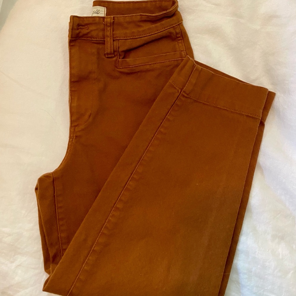 Madewell Slim Emmett Tapered Pants Warm Coffee